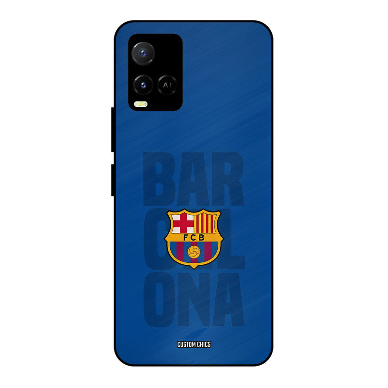 Barcelona Vivo Y33s Mobile Back Cover - Sports PrintShield Case