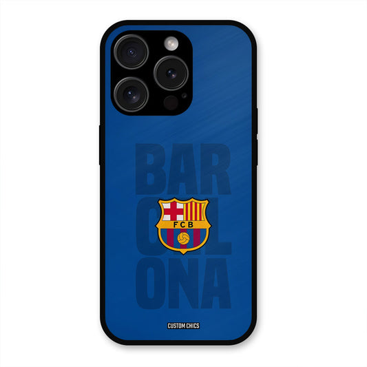 Barcelona  iPhone 15 Pro Mobile Back Cover - Sports PrintShield Case