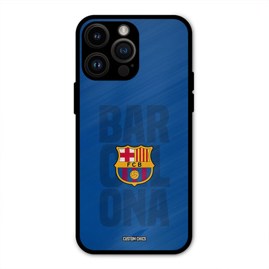 Barcelona  iPhone 14 Pro Max Mobile Back Cover - Sports PrintShield Case