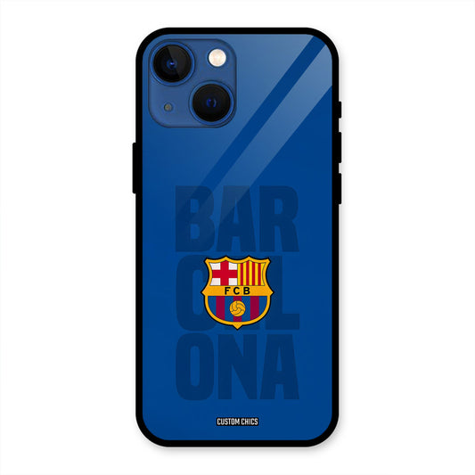 Barcelona iPhone 13 Mini Mobile Back Cover - Sports PrintShield Case