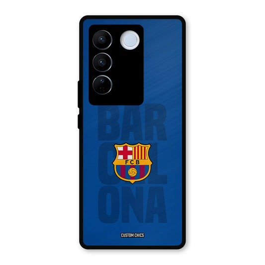 Barcelona Vivo V27 Pro Mobile Back Cover - Sports PrintShield Case