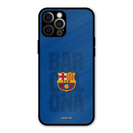 Barcelona  iPhone 12 Pro Max Mobile Back Cover - Sports PrintShield Case