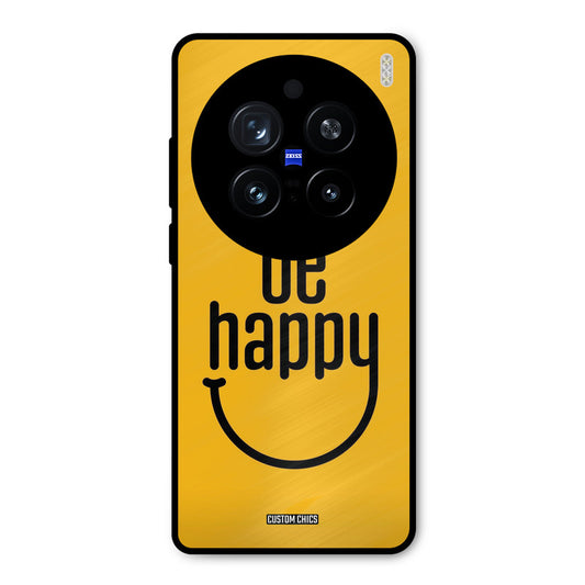 Be Happy Vivo X200 Pro Mobile Back Cover - Typography PrintShield Case