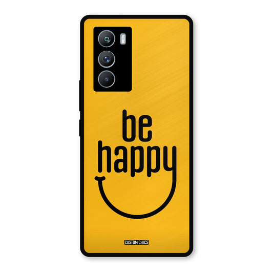 Be Happy iQOO 9SE Mobile Back Cover - Typography PrintShield Case