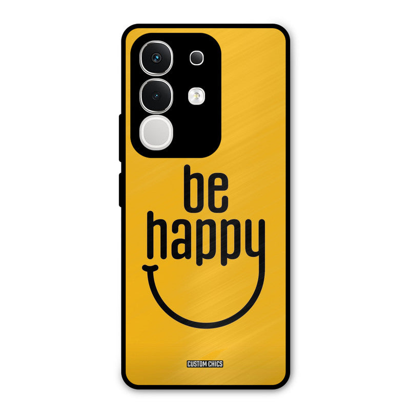 Be Happy Vivo T4x Mobile Back Cover - Typography PrintShield Case