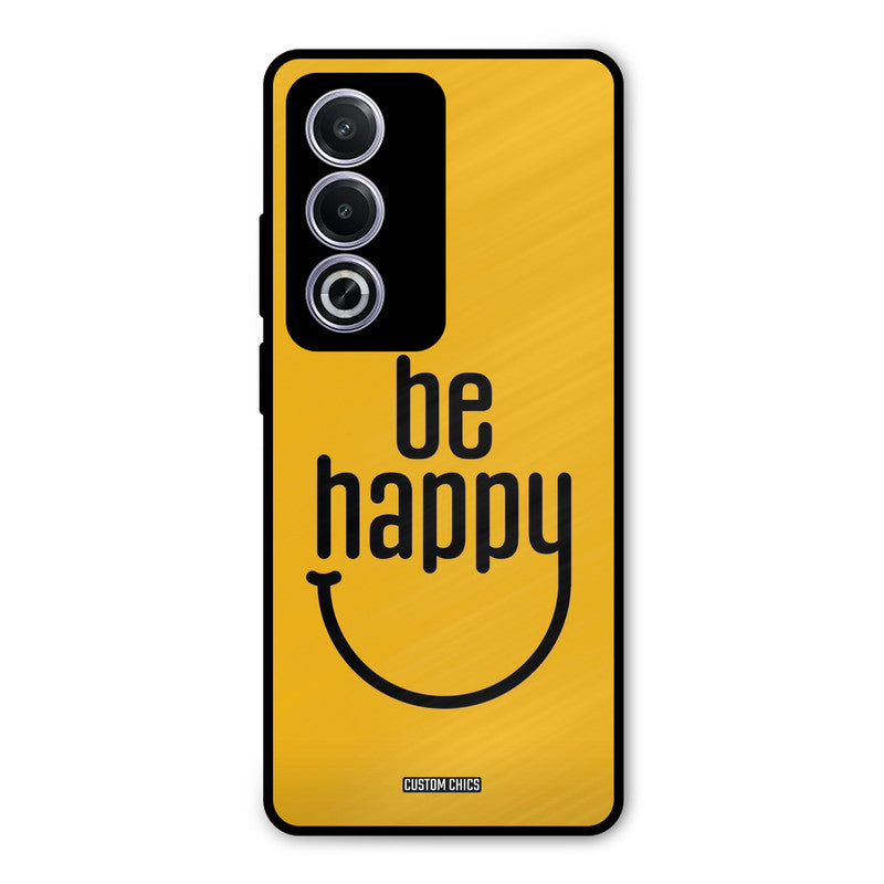 Be Happy Oppo A3 Pro Mobile Back Cover - Typography PrintShield Case