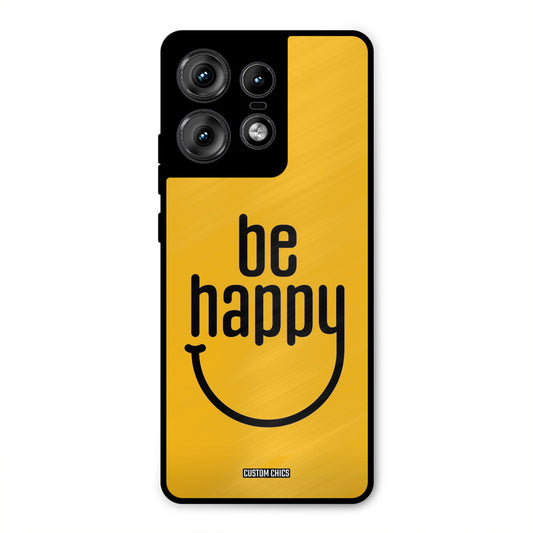 Be Happy Motorola Edge 50 Pro Mobile Back Cover - Typography PrintShield Case