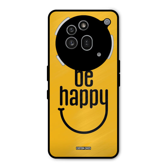 Be Happy Nothing Phone 3A Pro Mobile Back Cover - Typography PrintShield Case