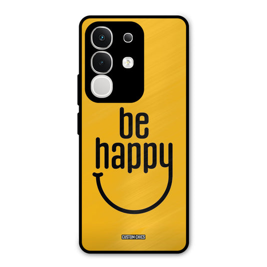 Be Happy iQoo Z10x Mobile Back Cover - Typography PrintShield Case