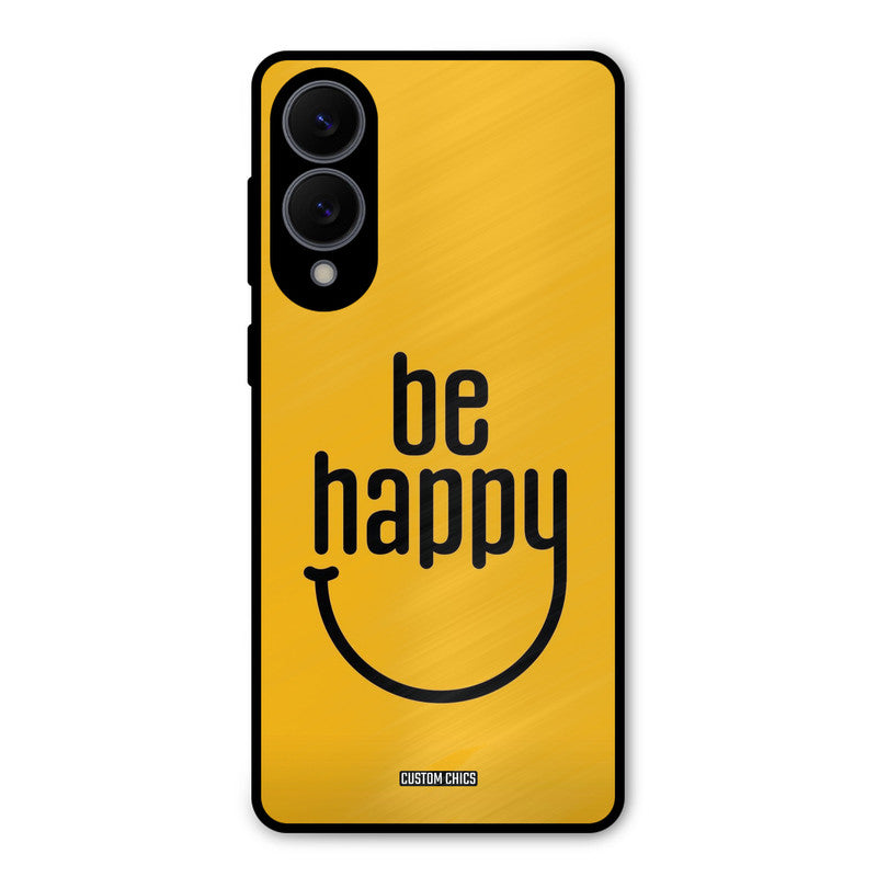 Be Happy Samsung Galaxy S25 Edge Mobile Back Cover - Typography PrintShield Case