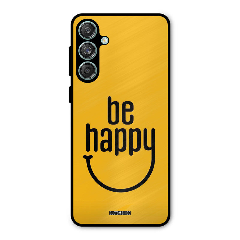 Be Happy Samsung Galaxy M55 5G Mobile Back Cover - Typography PrintShield Case