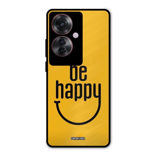 Be Happy Oppo F25 Pro Mobile Back Cover - Typography PrintShield Case