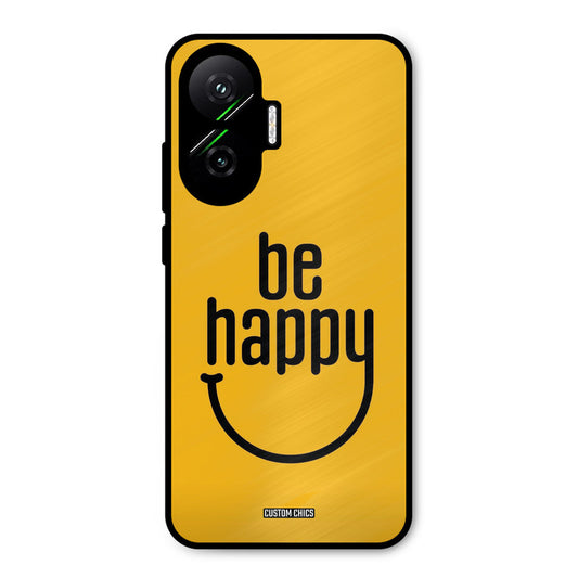 Be Happy Poco F7 5G Mobile Back Cover - Typography PrintShield Case