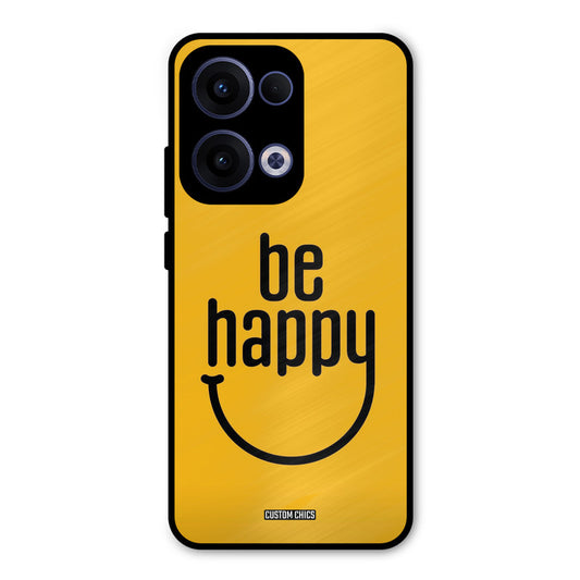 Be Happy Oppo Reno 13 5G Mobile Back Cover - Typography PrintShield Case