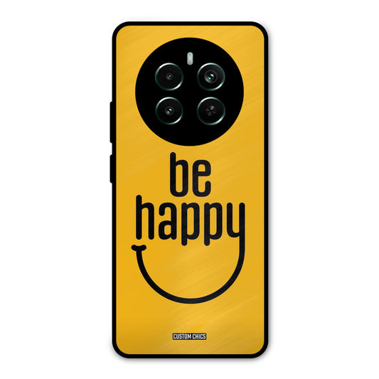 Be Happy Realme 12 Plus Mobile Back Cover - Typography PrintShield Case