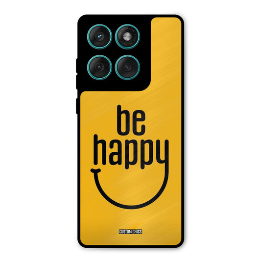 Be Happy Motorola Edge 60 Fusion Mobile Back Cover - Typography PrintShield Case