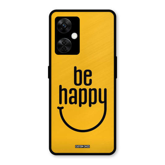 Be Happy OnePlus Nord CE 3 Lite Mobile Back Cover - Typography PrintShield Case
