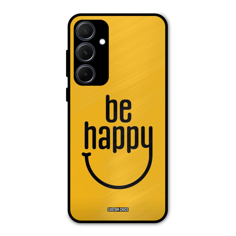 Be Happy Samsung Galaxy A35 5G Mobile Back Cover - Typography PrintShield Case