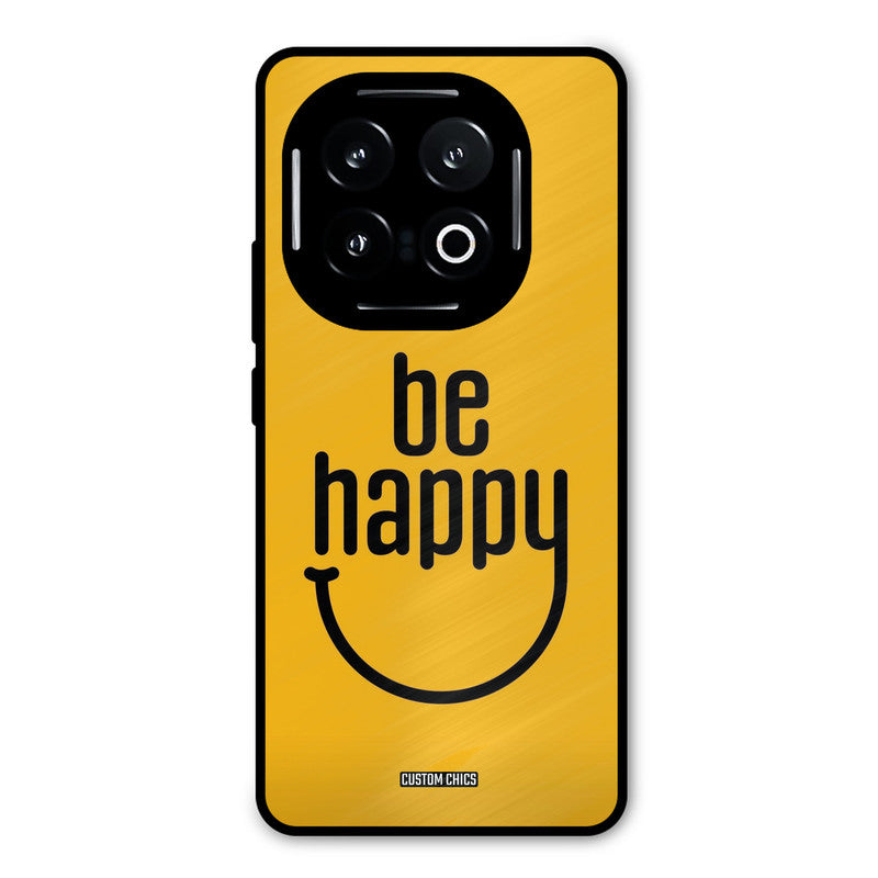 Be Happy iQOO 13 Mobile Back Cover - Typography PrintShield Case