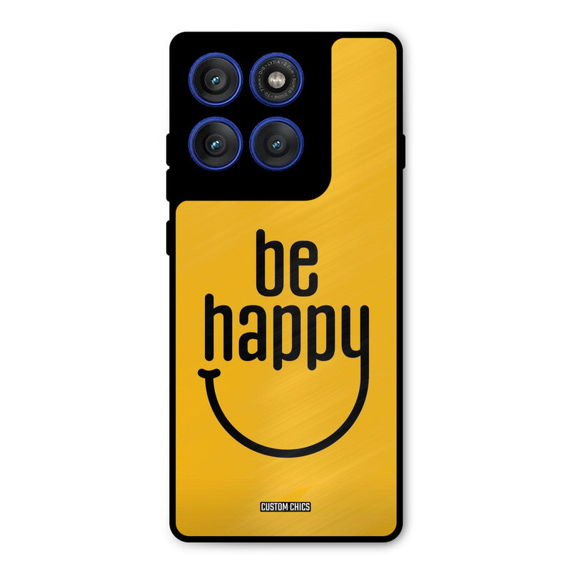 Be Happy Motorola Edge 60 Pro Mobile Back Cover - Typography PrintShield Case