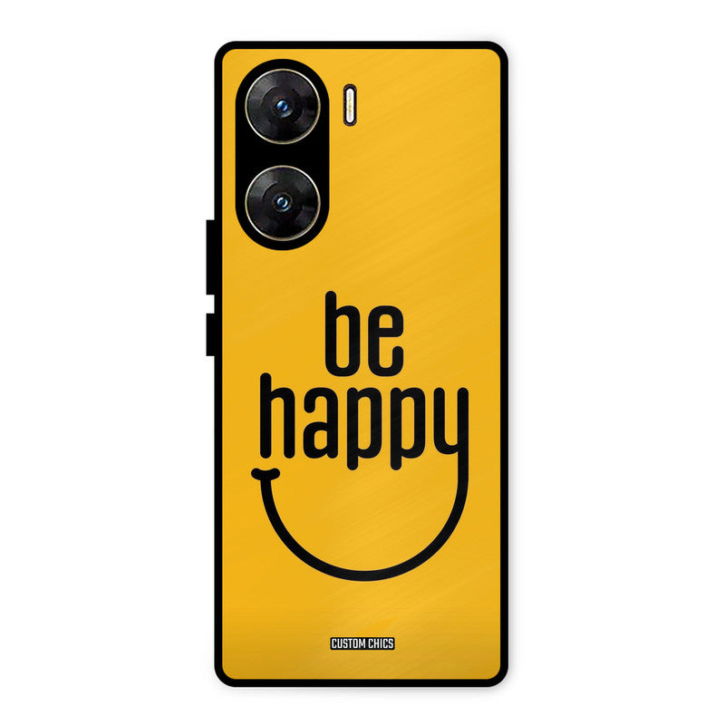 Be Happy Vivo V29e Mobile Back Cover - Typography PrintShield Case