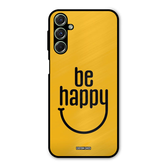 Be Happy Samsung Galaxy M34 Mobile Back Cover - Typography PrintShield Case