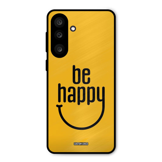 Be Happy Samsung Galaxy F56 Mobile Back Cover - Typography PrintShield Case
