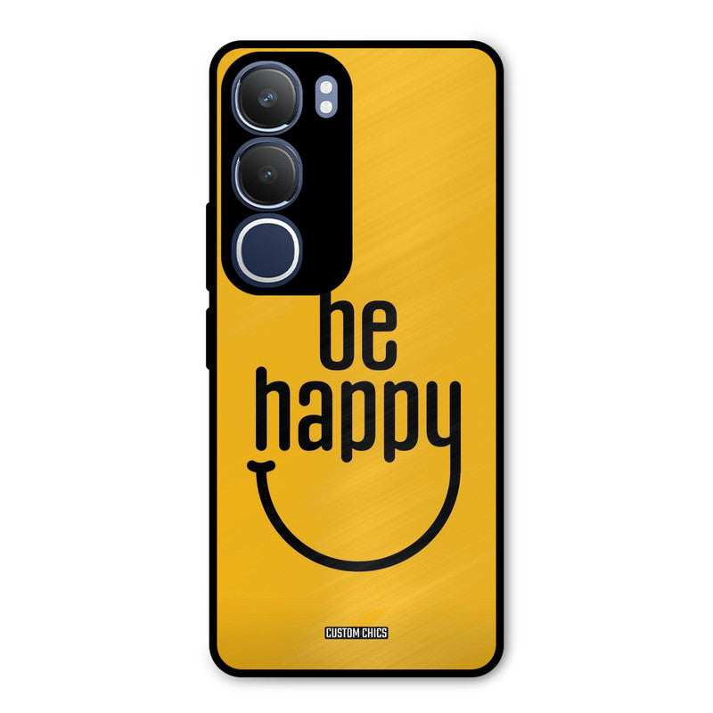 Be Happy Vivo Y29 Mobile Back Cover - Typography PrintShield Case