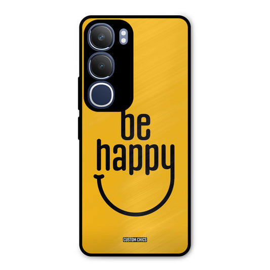 Be Happy Vivo Y29 Mobile Back Cover - Typography PrintShield Case