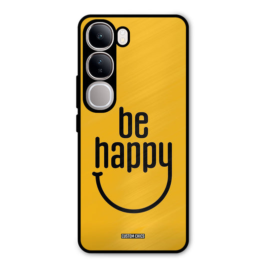 Be Happy Vivo Y300 Mobile Back Cover - Typography PrintShield Case
