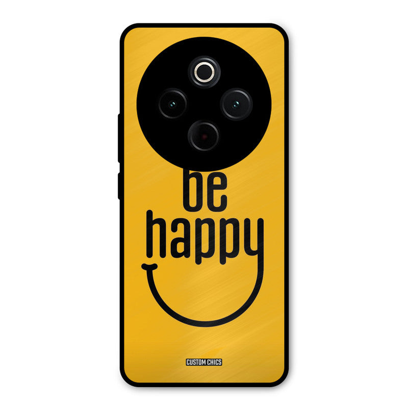 Be Happy iQoo Z10 Mobile Back Cover - Typography PrintShield Case