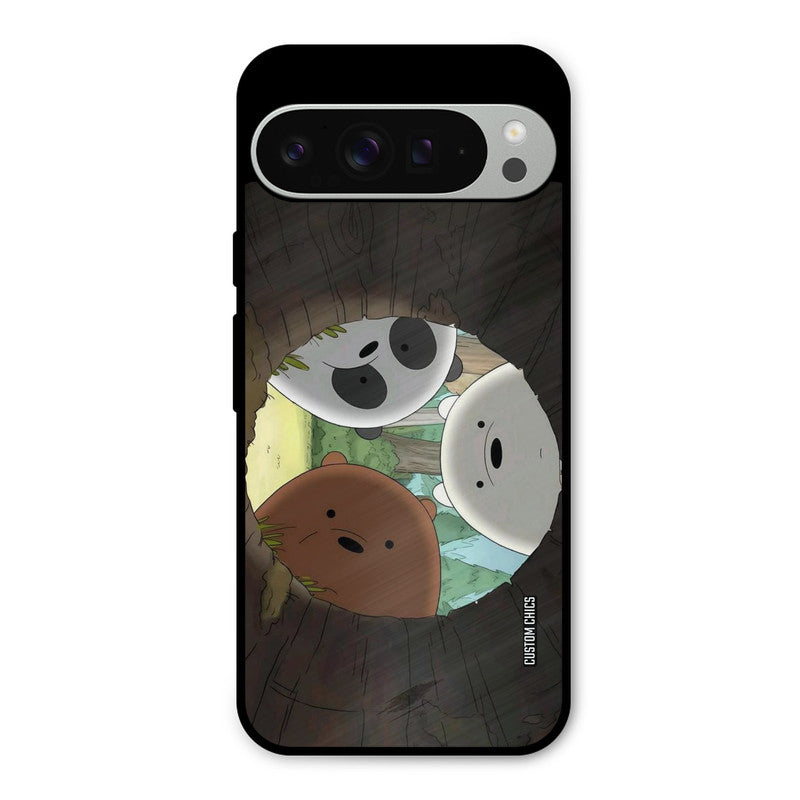 Bear Friends Google Pixel 9 Pro XL Mobile Back Cover - Cute PrintShield Case