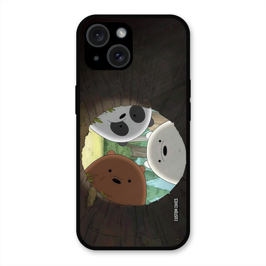 Bear Friends iPhone 15 Plus Mobile Back Cover - Cute PrintShield Case