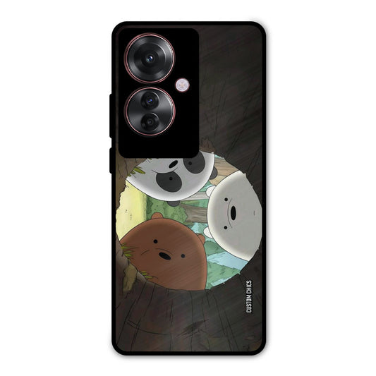 Bear Friends Oppo F25 Pro Mobile Back Cover - Cute PrintShield Case