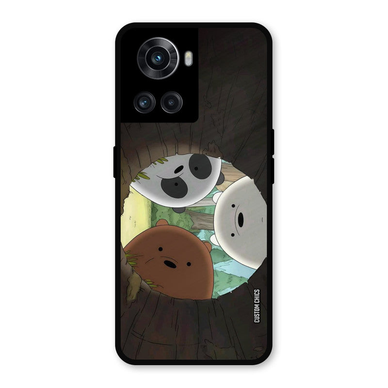 Bear Friends OnePlus 10R Mobile Back Cover - Cute PrintShield Case