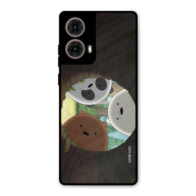 Bear Friends Moto G85 Mobile Back Cover - Cute PrintShield Case