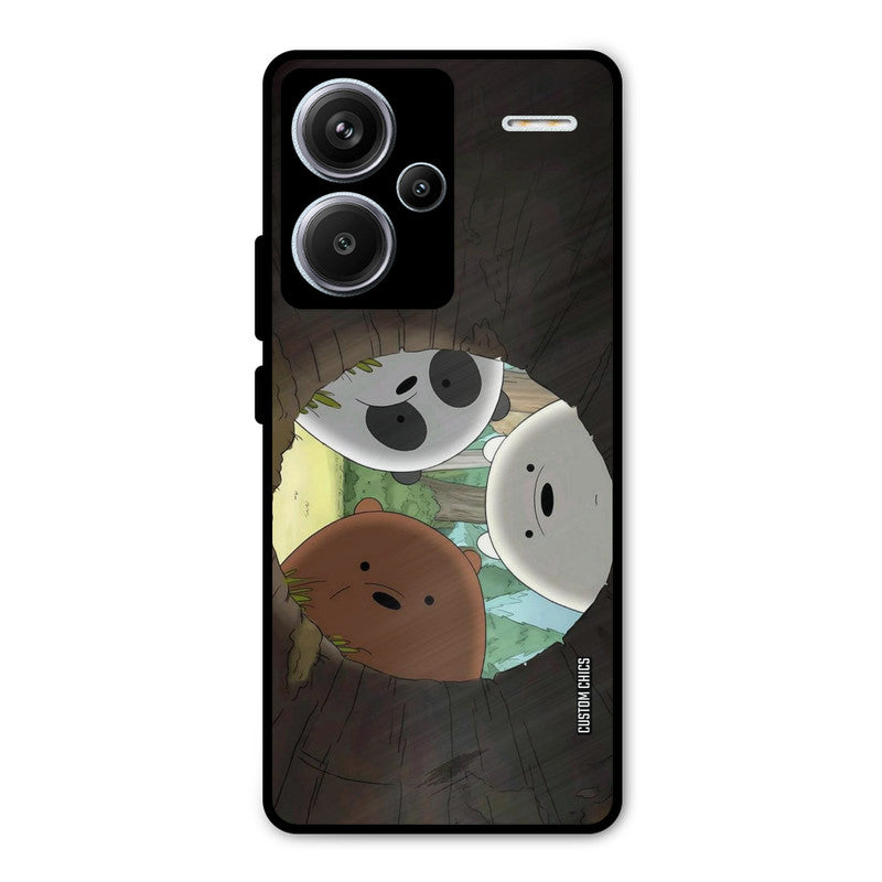 Bear Friends Redmi Note 13 Pro Plus Mobile Back Cover - Cute PrintShield Case