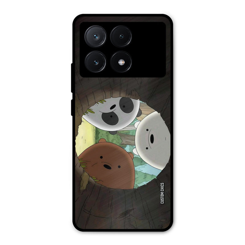 Bear Friends Poco X6 Pro Mobile Back Cover - Cute PrintShield Case