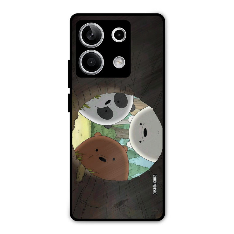 Bear Friends Redmi Note 13 5G Mobile Back Cover - Cute PrintShield Case