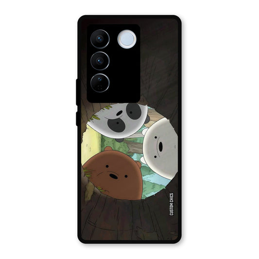 Bear Friends Vivo V27 Pro Mobile Back Cover - Cute PrintShield Case