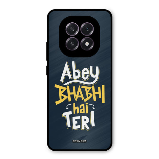 Bhabhi Hai Teri Oppo F29 Mobile Back Cover - Typography PrintShield Case