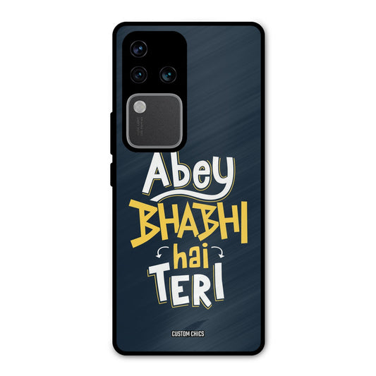 Bhabhi Hai Teri Vivo V30 Pro Mobile Back Cover - Typography PrintShield Case