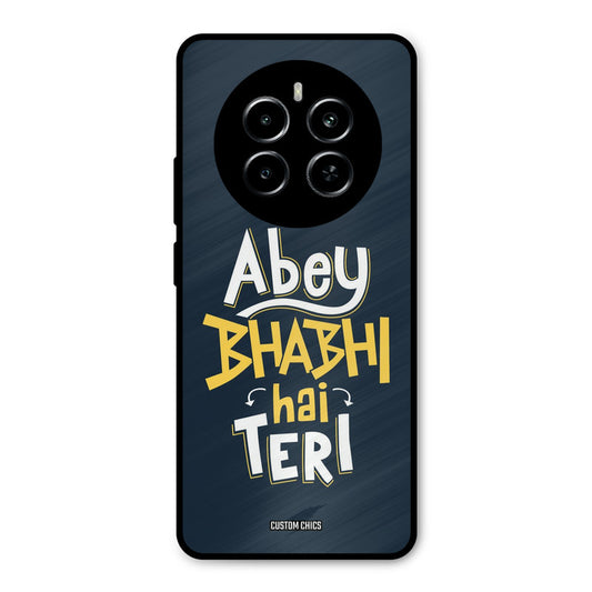 Bhabhi Hai Teri Realme P1 5G Mobile Back Cover - Typography PrintShield Case
