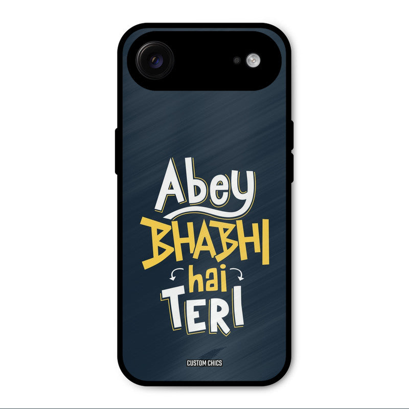 Bhabhi Hai Teri iPhone Air Mobile Back Cover - Typography PrintShield Case