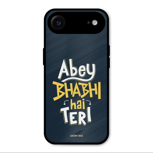 Bhabhi Hai Teri iPhone Air Mobile Back Cover - Typography PrintShield Case