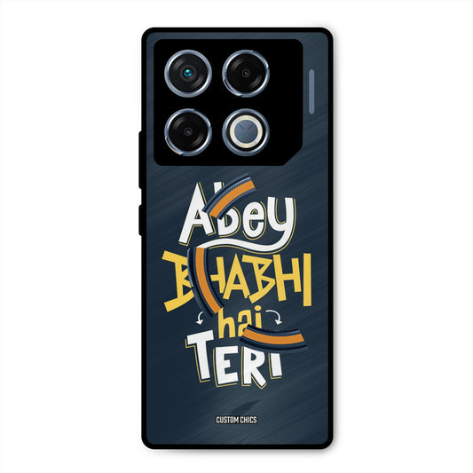 Bhabhi Hai Teri Infinix GT 20 Pro Mobile Back Cover - Typography PrintShield Case