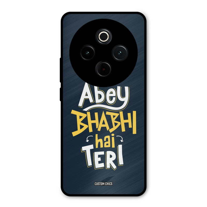 Bhabhi Hai Teri iQoo Z10 Mobile Back Cover - Typography PrintShield Case