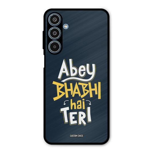 Bhabhi Hai Teri Samsung Galaxy M35 5G Mobile Back Cover - Typography PrintShield Case