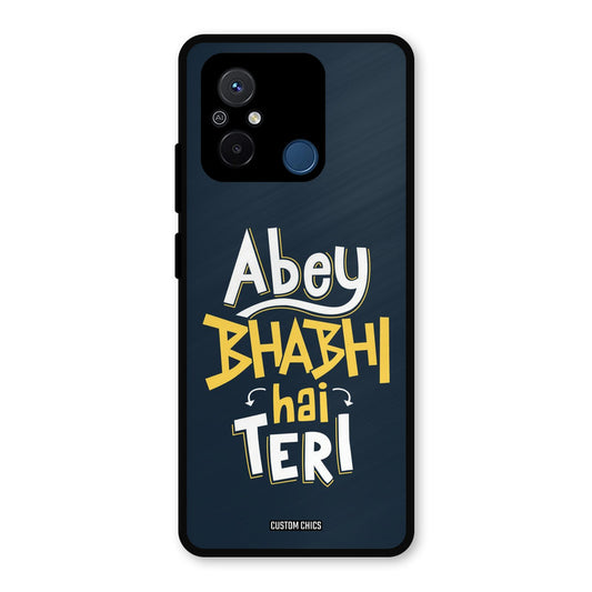 Bhabhi Hai Teri Redmi 12c Mobile Back Cover - Typography PrintShield Case