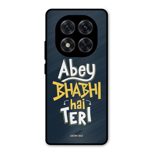 Bhabhi Hai Teri Redmi Note 14 Pro Mobile Back Cover - Typography PrintShield Case